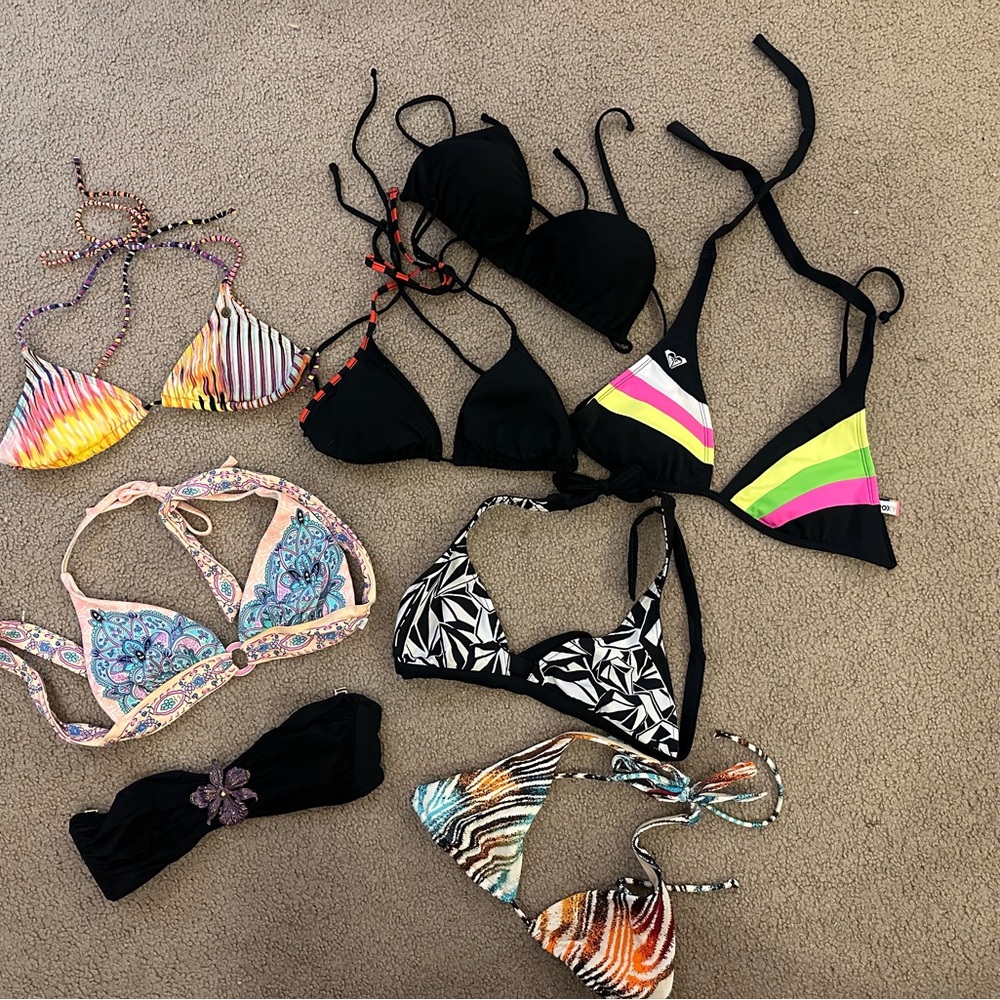 Lot of Colorful Bikini Top Collection
